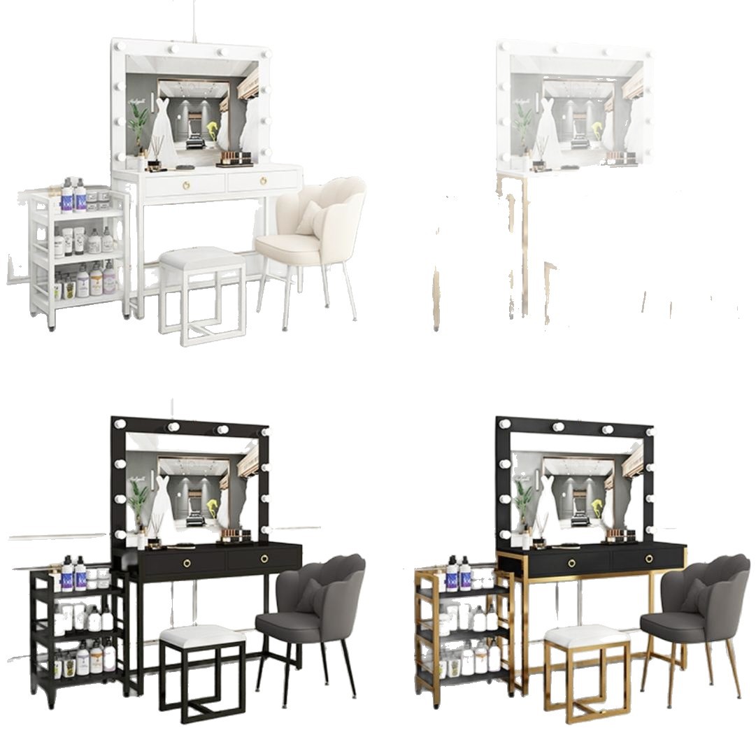 Beauty Makeup Bridal - Studio dresser with lamp mirror integrated