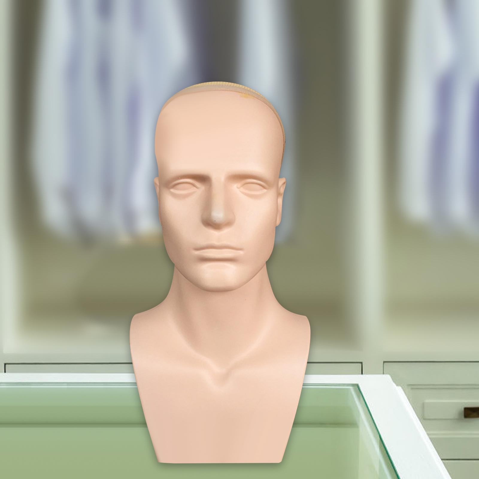 Beauty Makeup Training - Male Mannequin Head with Shoulders Professional