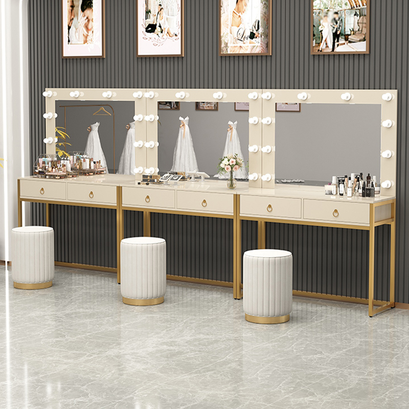 Beauty Makeup Bridal - Dresser with lamp mirror integrated training