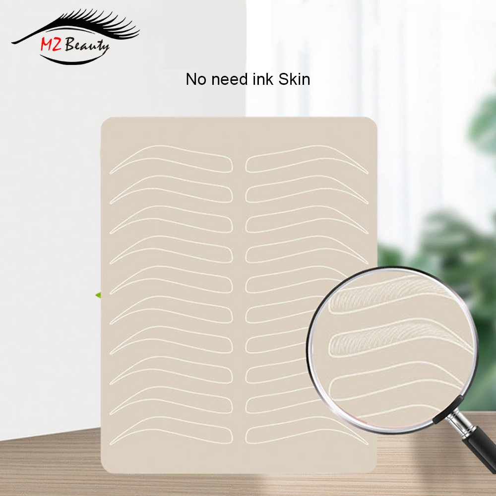 Beauty Makeup Training - No-Ink Latex Eyebrow Practice Skin Blank