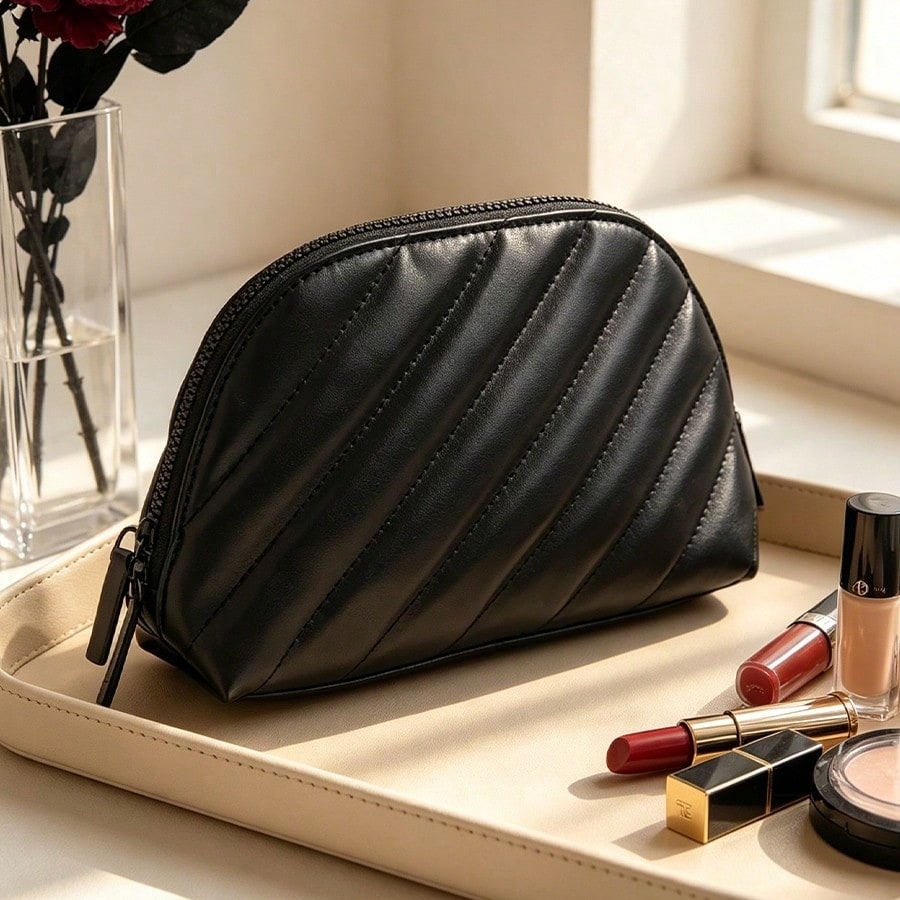 Ysl Beauty Makeup - YSL’s Bag Black Quilted Leather Shell