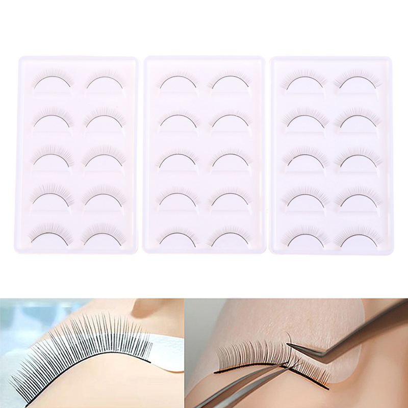 Beauty Makeup Training - 【5Pairs Practice Lashes Eyelash Extensions Supplies