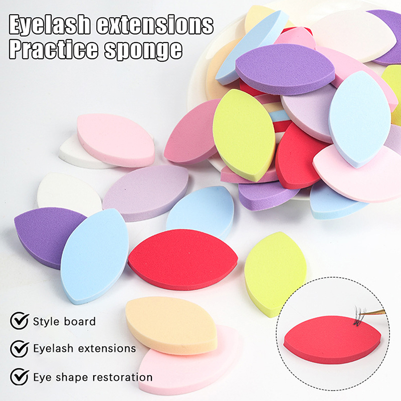 50PCS False Eyelash Pads Begin - Beauty Makeup Sponge review and price