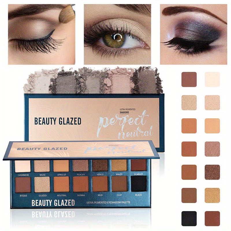 BEAUTY GLAZED 14 Colors Eyesha - Beauty Makeup Eyeshadow Palette review and price