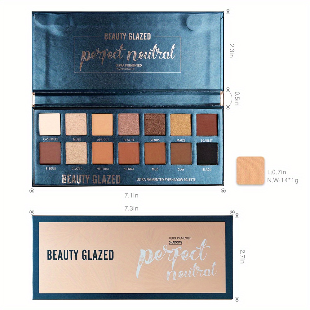 BEAUTY GLAZED 14 Colors Eyesha - Beauty Makeup Eyeshadow Palette review and price