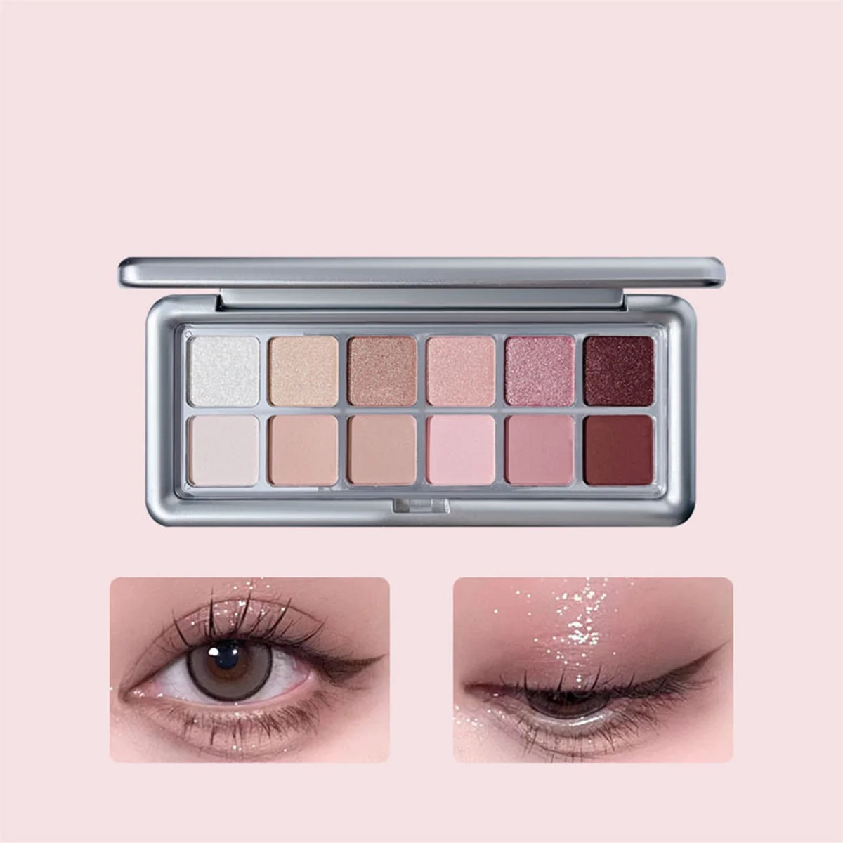 12 Color Eye Shadow Plate Matt - Beauty Huda Makeup review and price
