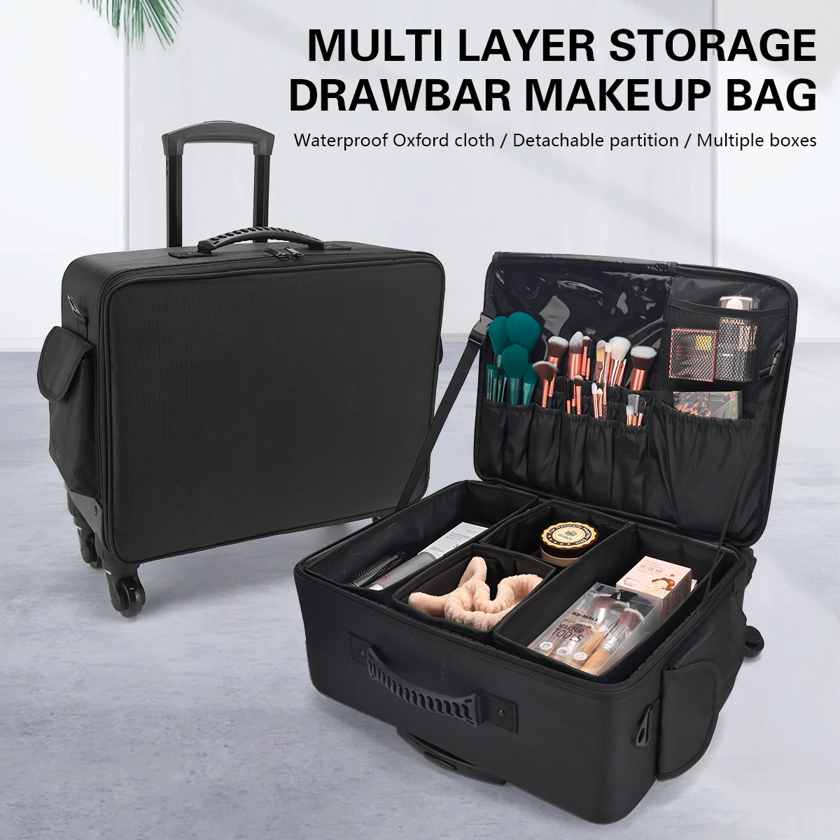 Professional Barber Trolley Ca - Beauty Makeup Box Set review and price