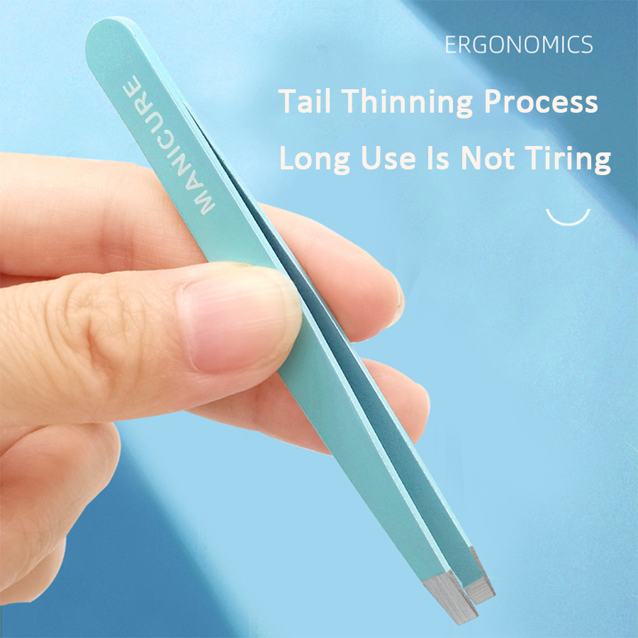 4 Pcs Colorful Eyebrow Tweezer - Beauty Hair Makeup review and price