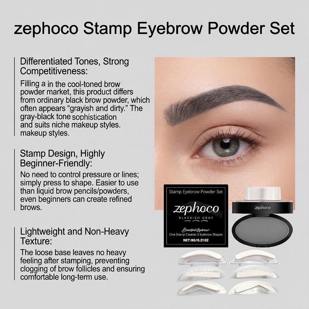 Eyebrow Powder Stamp Kit Water - Beauty Mark Makeup review and price