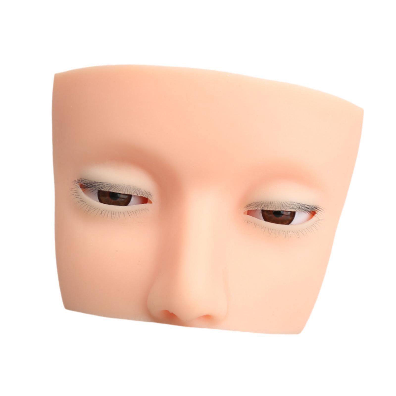 Silicone Eyelash Mannequin Hea - Beauty Makeup Training review and price