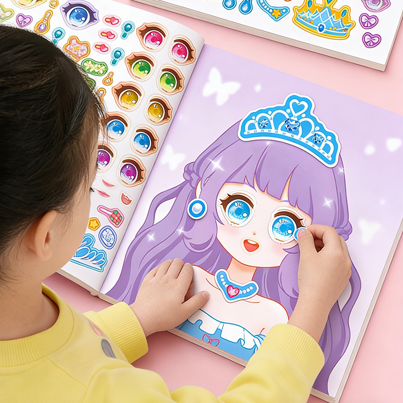 Princess Makeup Stickers, DIY  - Beauty Makeup Games review and price