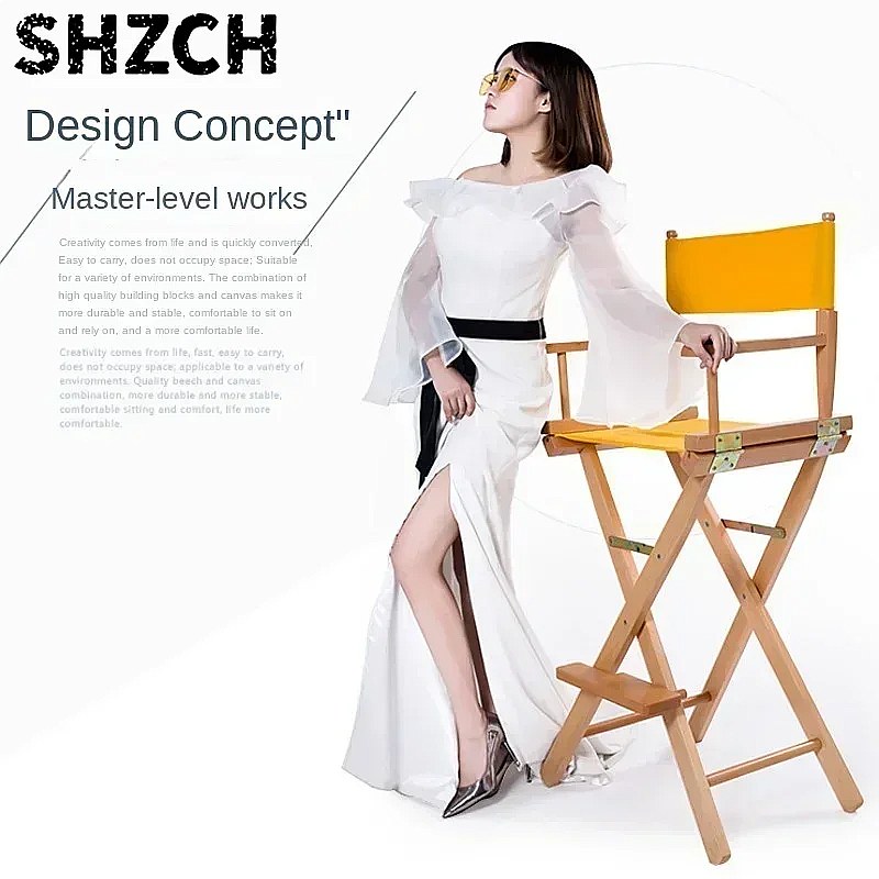 Versatile Solid Wood Director  - Beauty Makeup Chair review and price
