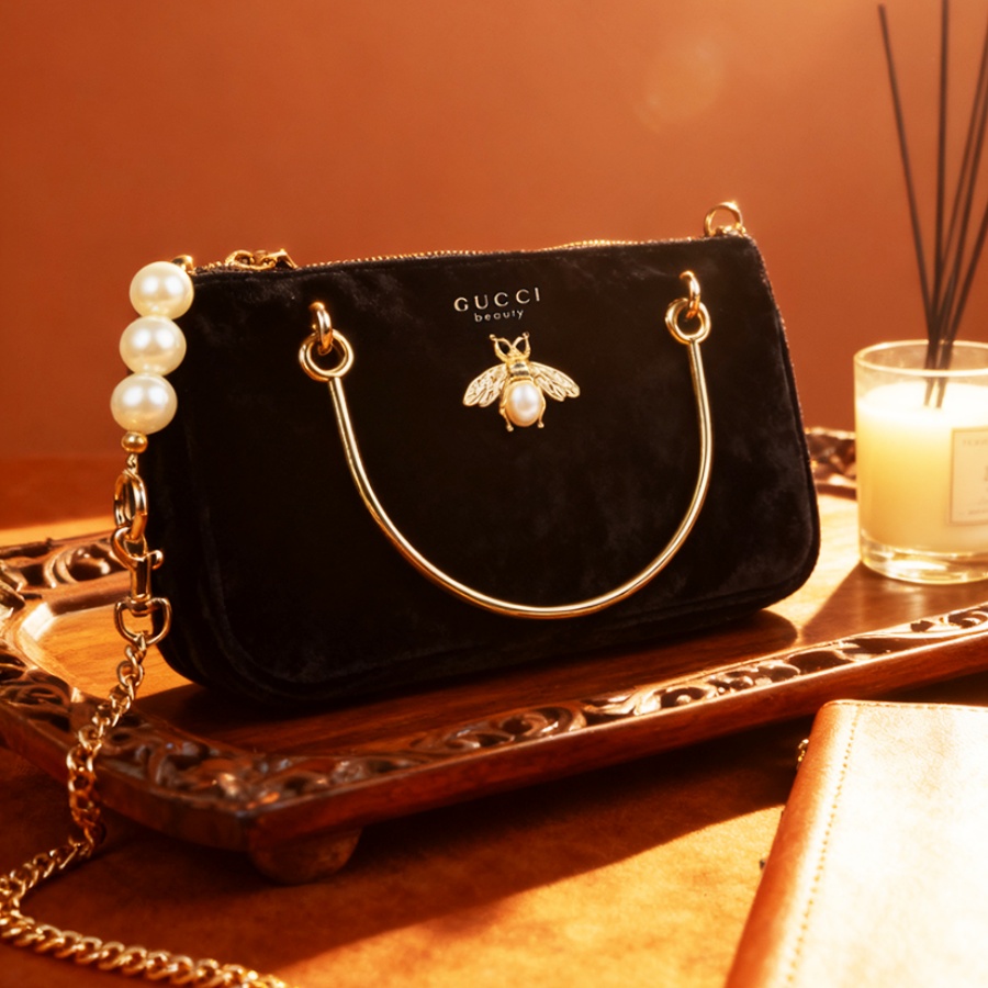 Gucci’s Bag Women Black Velvet - Ysl Beauty Makeup review and price