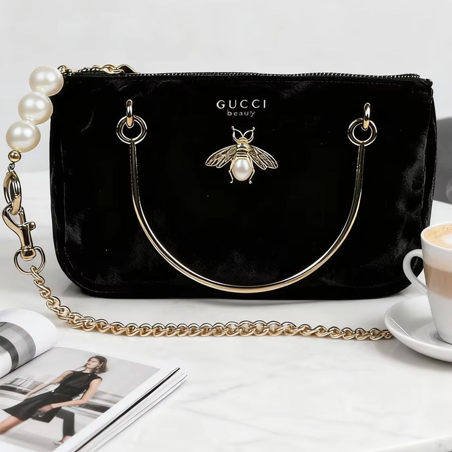 Gucci’s Bag Women Black Velvet - Ysl Beauty Makeup review and price