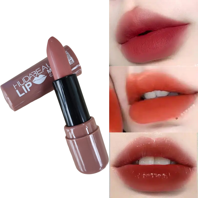 6 colors Lipstick Matte 3.8g H - Beauty Huda Makeup review and price