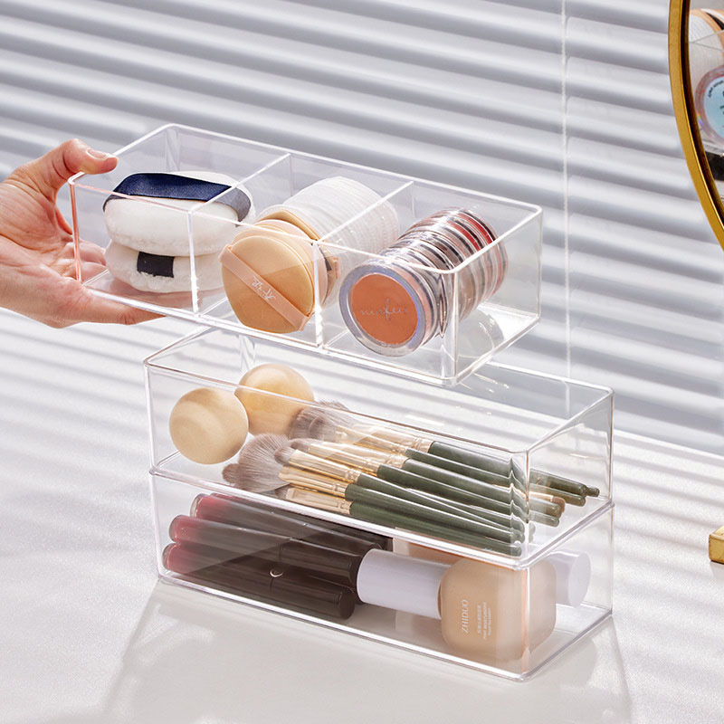 Acrylic Cosmetics Storage Box  - Beauty Makeup Sponge review and price