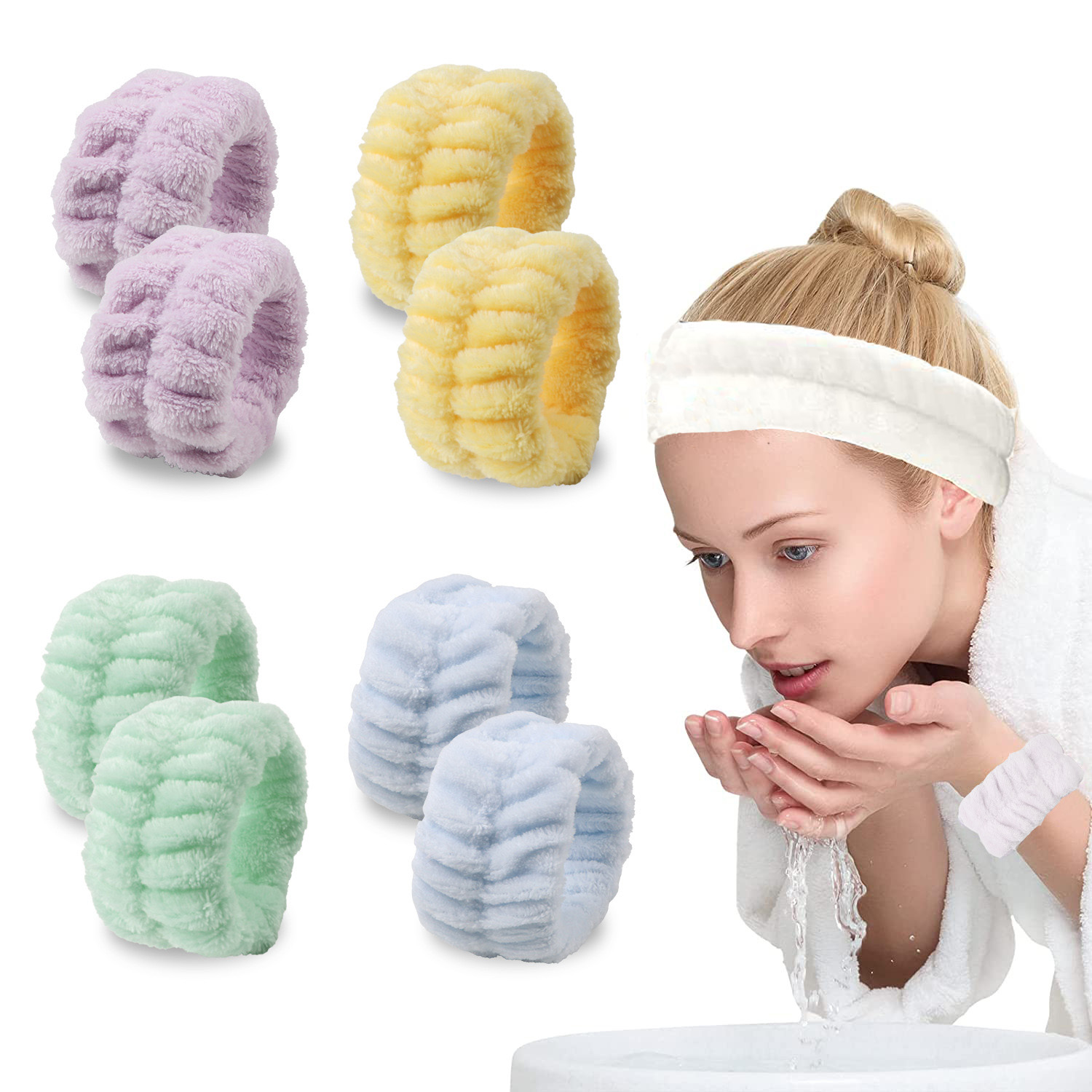 Velvet soft elastic headband f - Makeup Beauty Set review and price